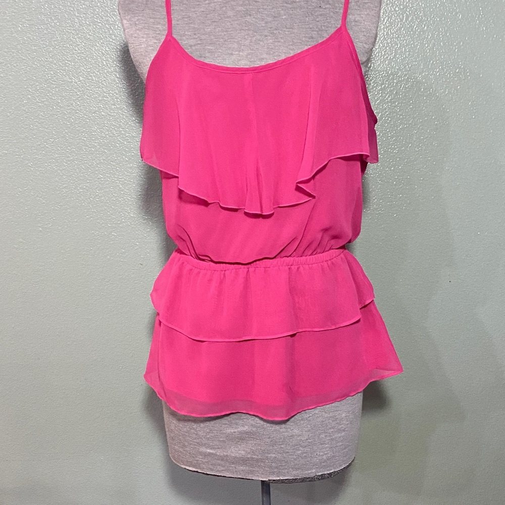 Candies Hot Pink Layered Camisole Top